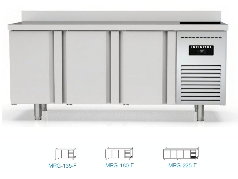 Mesas Refrigeradas Fondo 700 GN – Sin o Con Puertas de Cristal